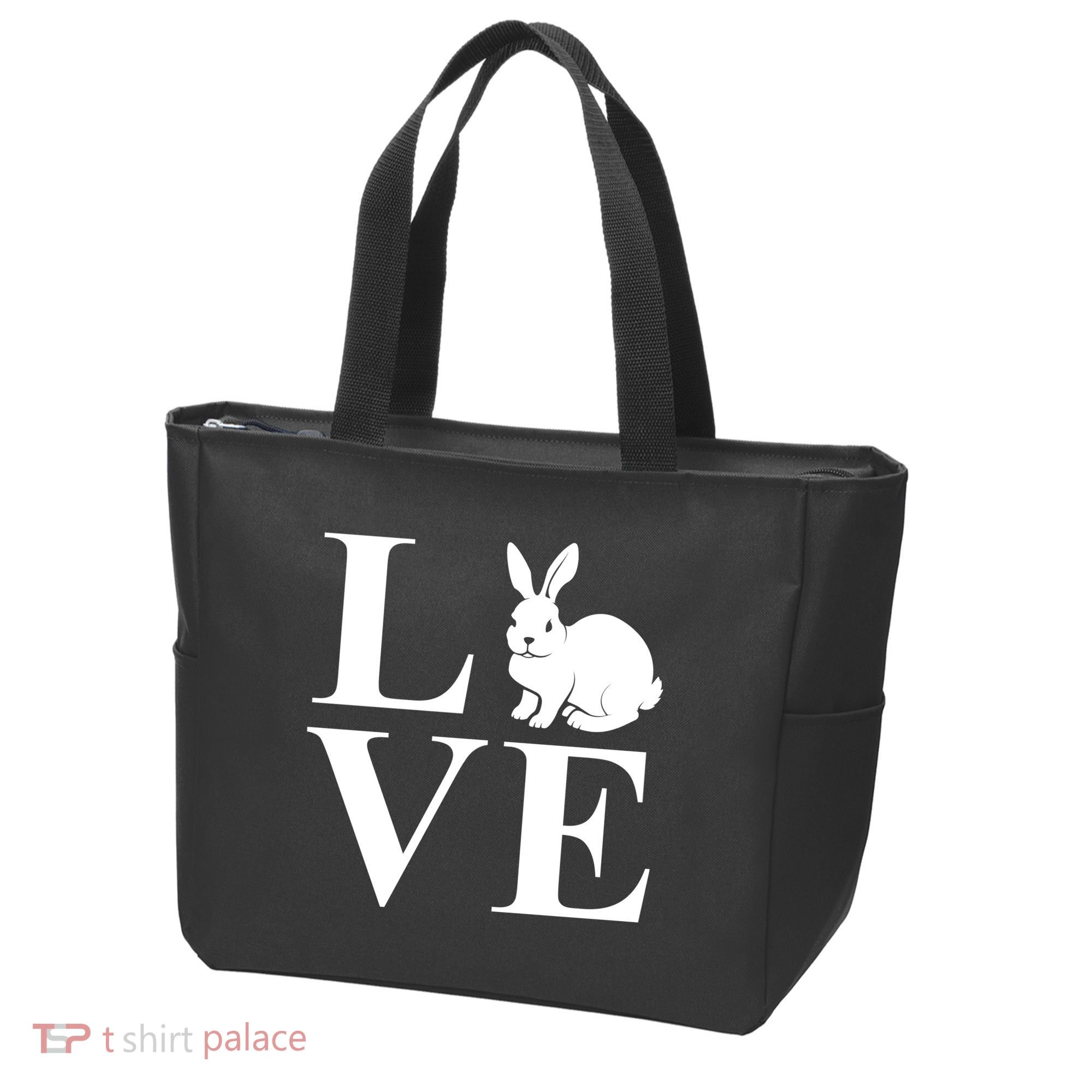 Love Easter Bunny Rabbit Tote Bag