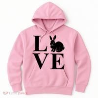 Love Easter Bunny Rabbit Hoodie thumb 0