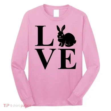 Love Easter Bunny Rabbit Long Sleeve Shirt
