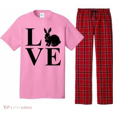 Love Easter Bunny Rabbit Pajama Set