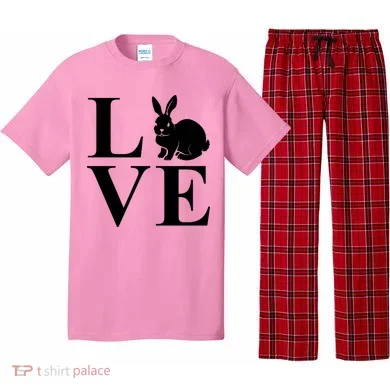 Love Easter Bunny Rabbit Pajama Set