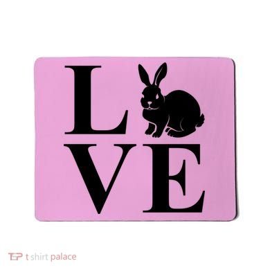 Love Easter Bunny Rabbit Mousepad