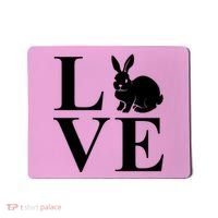 Love Easter Bunny Rabbit Mousepad thumb 0