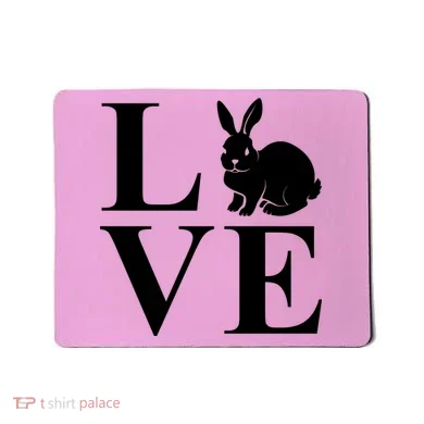 Love Easter Bunny Rabbit Mousepad