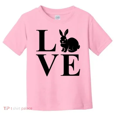 Love Easter Bunny Rabbit Toddler T-Shirt