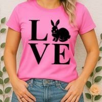 Love Easter Bunny Rabbit Women's T-Shirt thumb 2