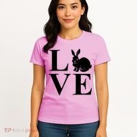 Love Easter Bunny Rabbit Women's T-Shirt thumb 4