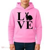 Love Easter Bunny Rabbit Kids Hoodie thumb 4