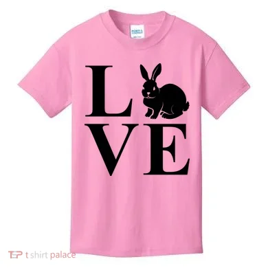 Love Easter Bunny Rabbit Kids T-Shirt