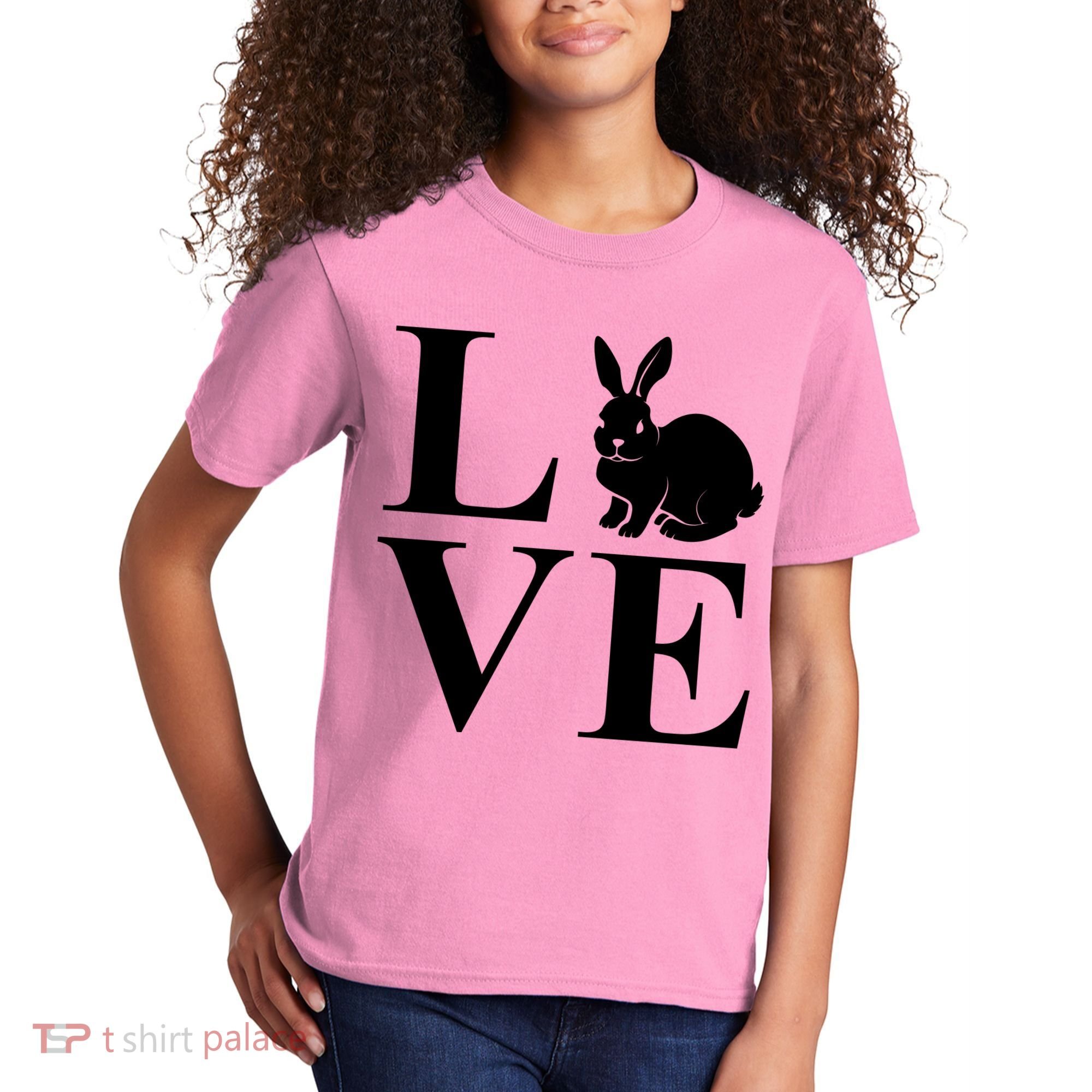Love Easter Bunny Rabbit Kids T-Shirt