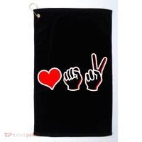 Love Fight Win Golf Towel thumb 0