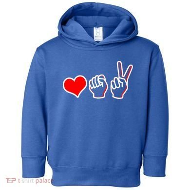 Love Fight Win Toddler Hoodie