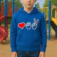 Love Fight Win Kids Hoodie thumb 2