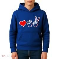 Love Fight Win Kids Hoodie thumb 4