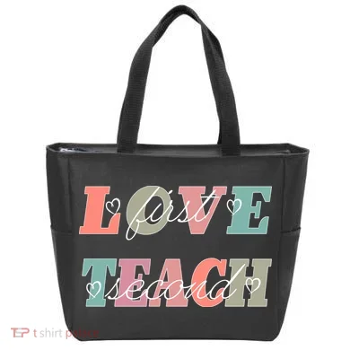 Love First Teach Second Tote Bag