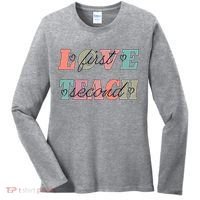 Love First Teach Second Women's Long Sleeve Shirt thumb 0