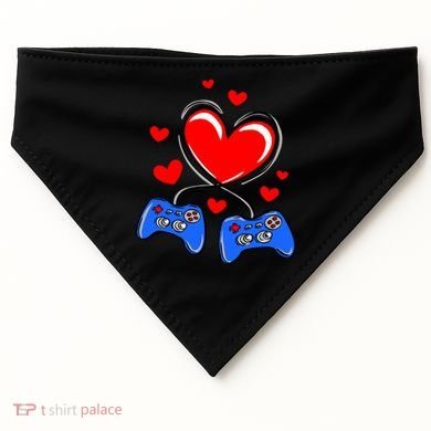 Love Gaming Video Games Funny USA-Made Doggie Bandana