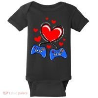 Love Gaming Video Games Funny Baby Bodysuit thumb 0