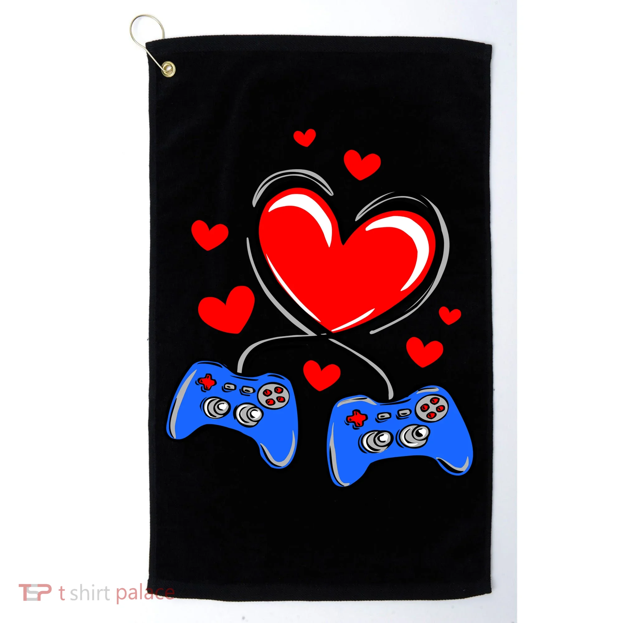 Love Gaming Video Games Funny Golf Towel