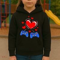 Love Gaming Video Games Funny Kids Hoodie thumb 3