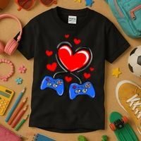 Love Gaming Video Games Funny Kids T-Shirt thumb 3