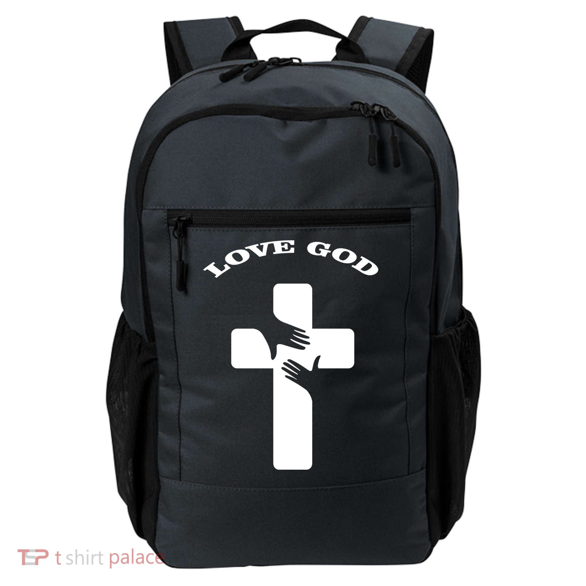 Love God Cross Backpack