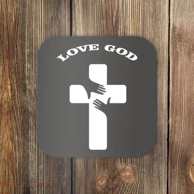 Love God Cross Coaster