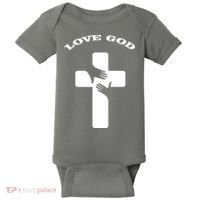 Love God Cross Baby Bodysuit thumb 0