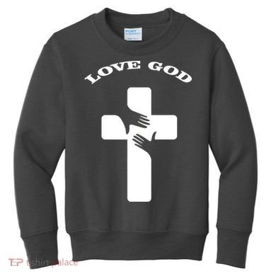 Love God Cross Kids Sweatshirt