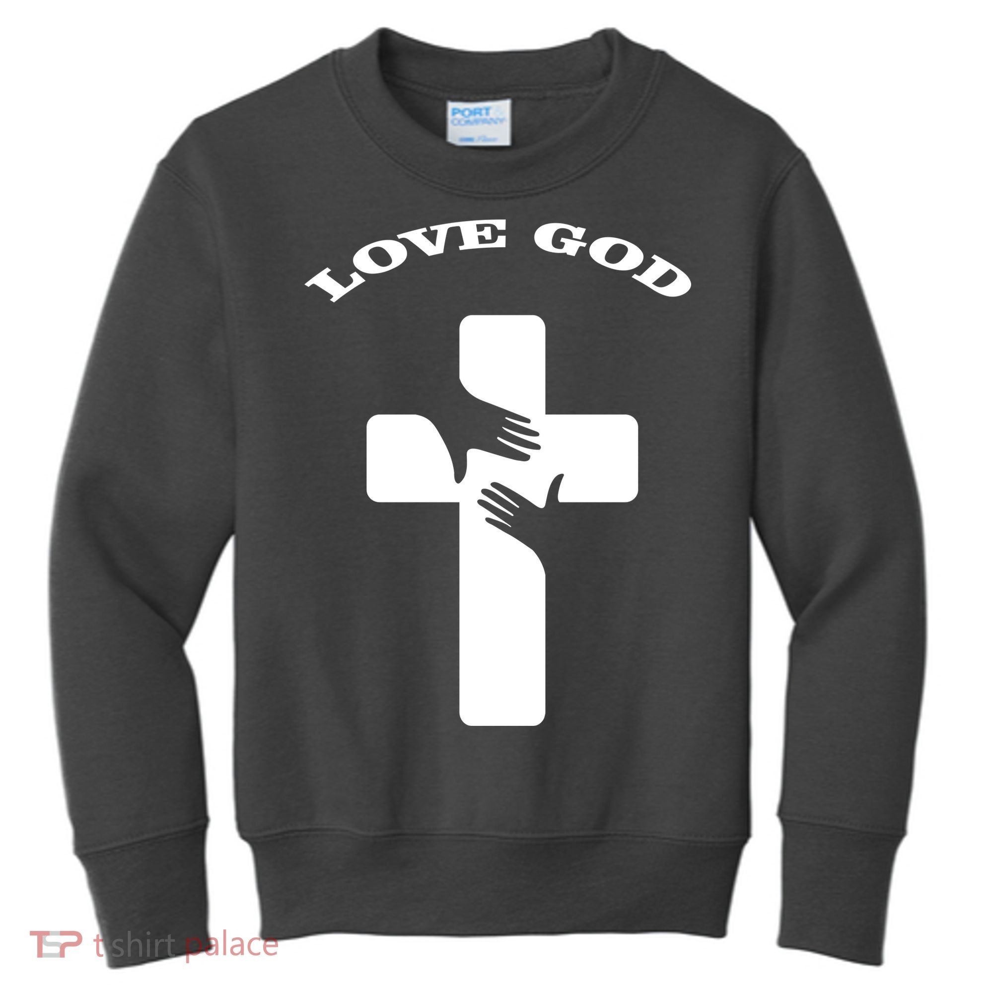 Love God Cross Kids Sweatshirt