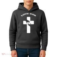 Love God Cross Kids Hoodie thumb 4