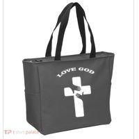 Love God Cross Tote Bag thumb 2