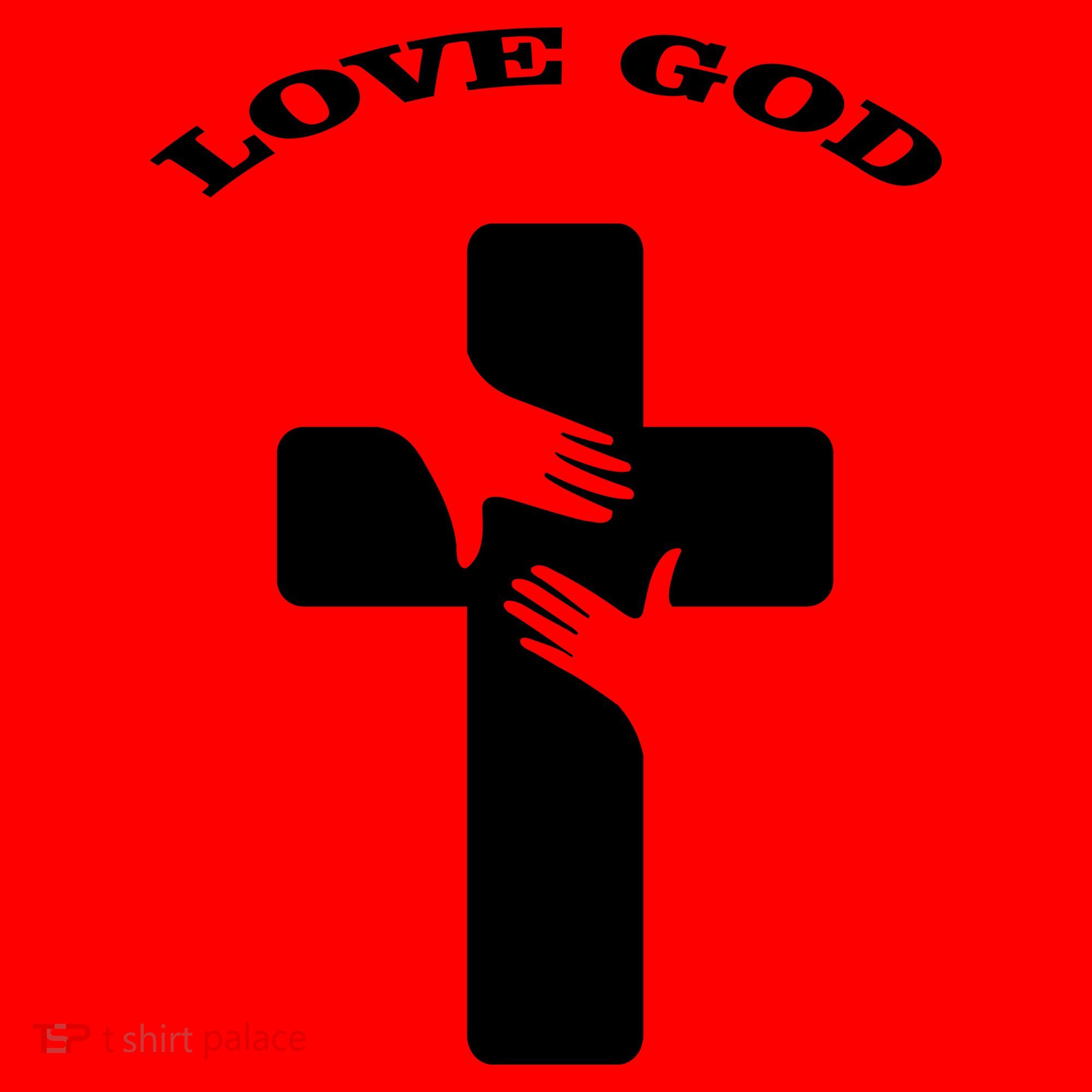 Love God Cross Santa Hat