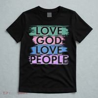 Love God Love People Religious Christian Faith T-Shirt thumb 5
