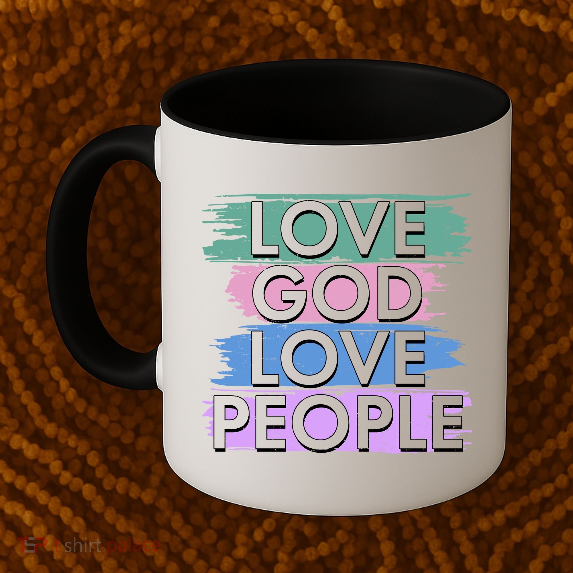Love God Love People Religious Christian Faith Coffee Mug