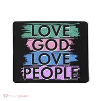 Love God Love People Religious Christian Faith Mousepad thumb 0