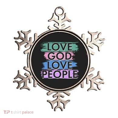 Love God Love People Religious Christian Faith Ornament