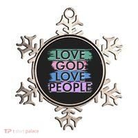 Love God Love People Religious Christian Faith Ornament thumb 0