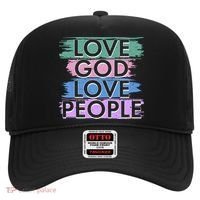 Love God Love People Religious Christian Faith Hat thumb 0