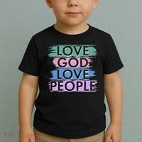 Love God Love People Religious Christian Faith Toddler T-Shirt thumb 2