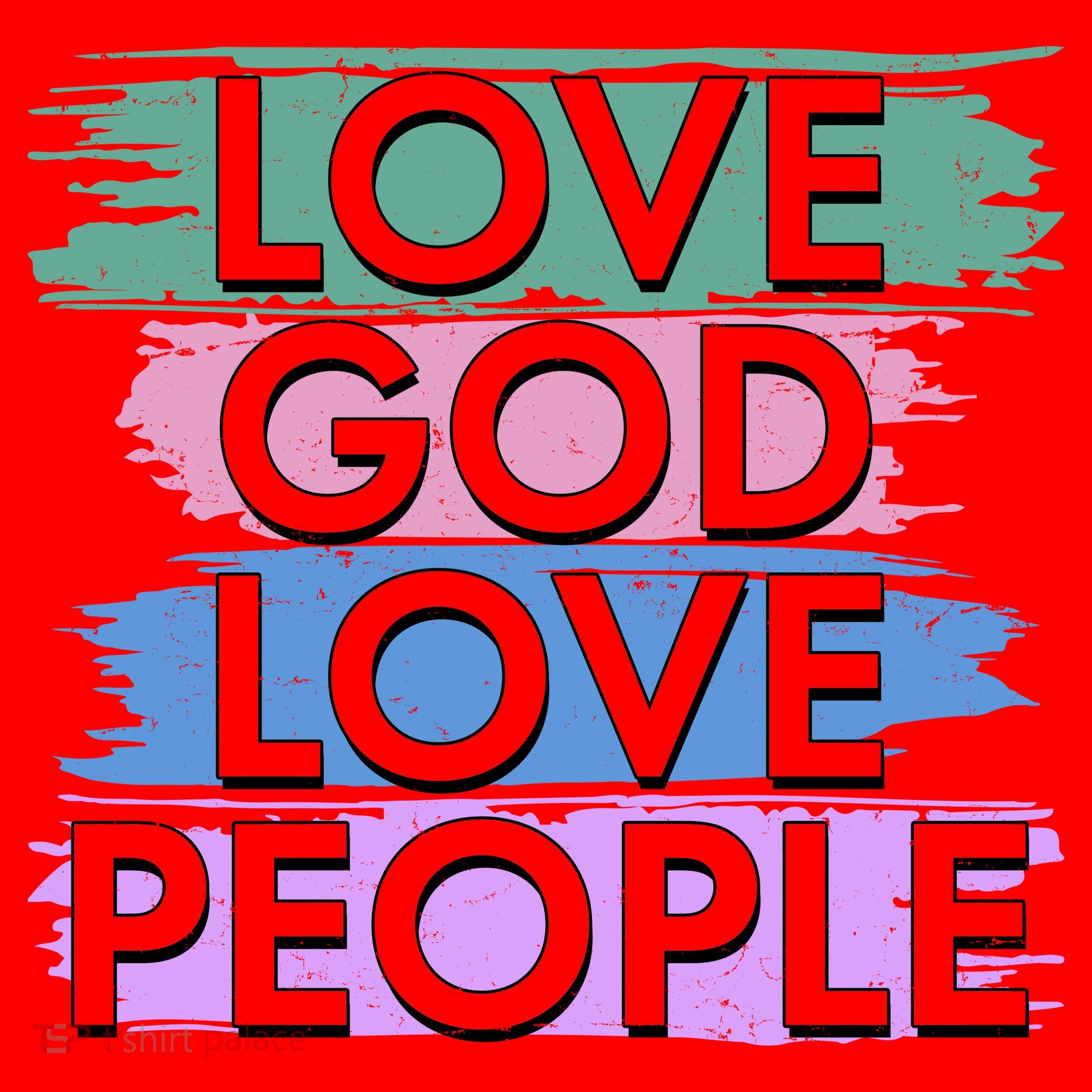 Love God Love People Religious Christian Faith Santa Hat