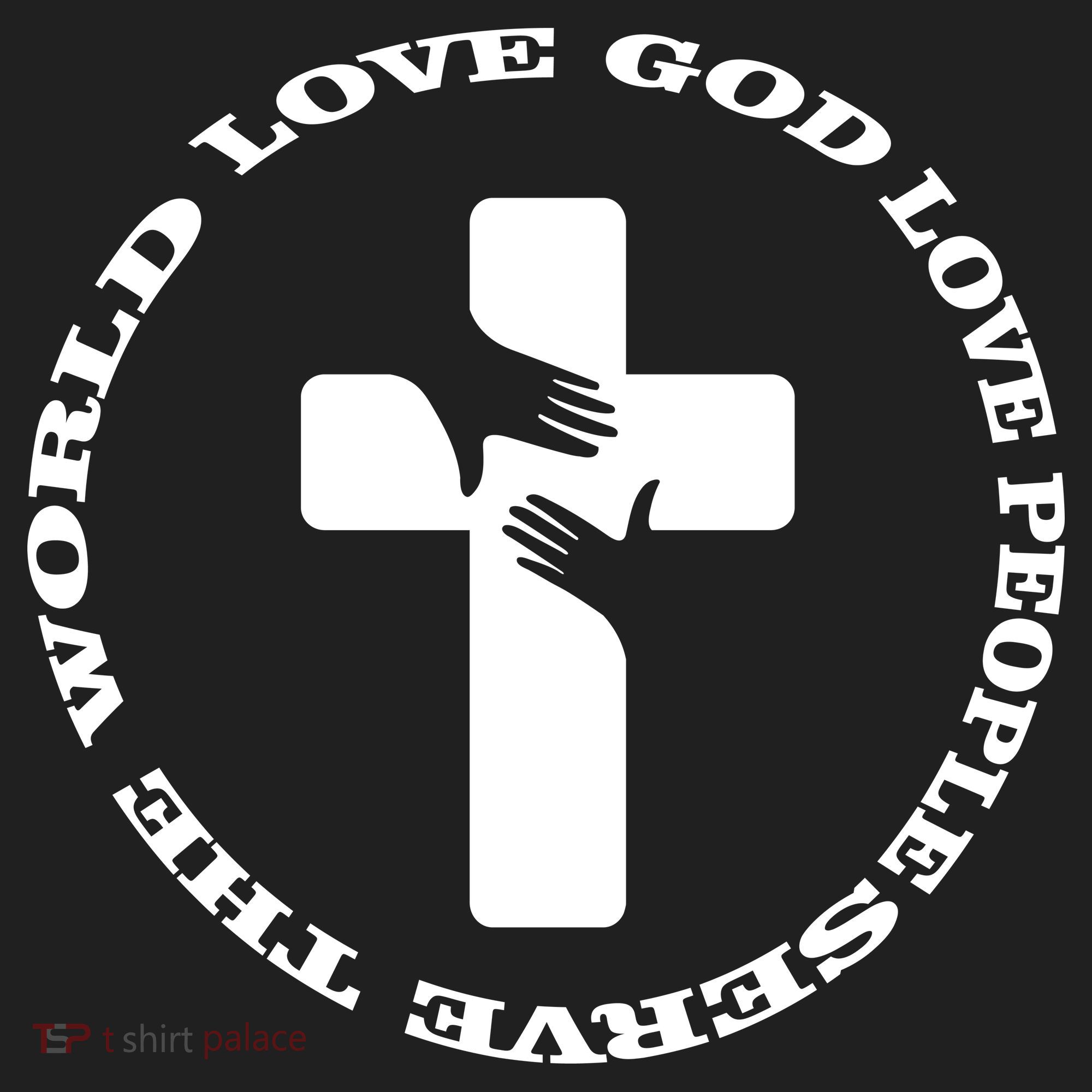 Love God People The World Ladies Heavyweight Boxy Pullover Hoodie
