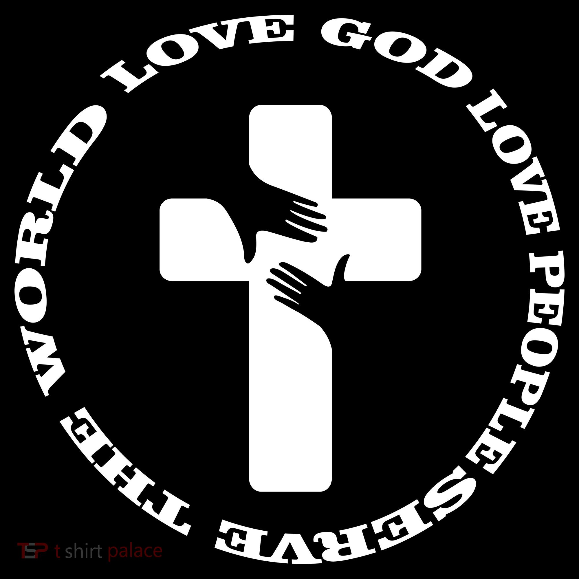 Love God People The World Flexfit Unipanel Trucker Cap