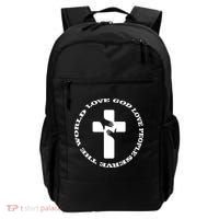 Love God People The World Backpack thumb 0