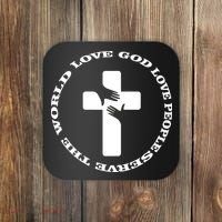 Love God People The World Coaster thumb 0