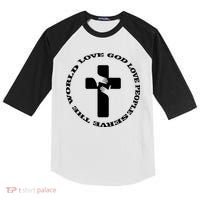 Love God People The World Kids Colorblock Raglan Jersey thumb 0