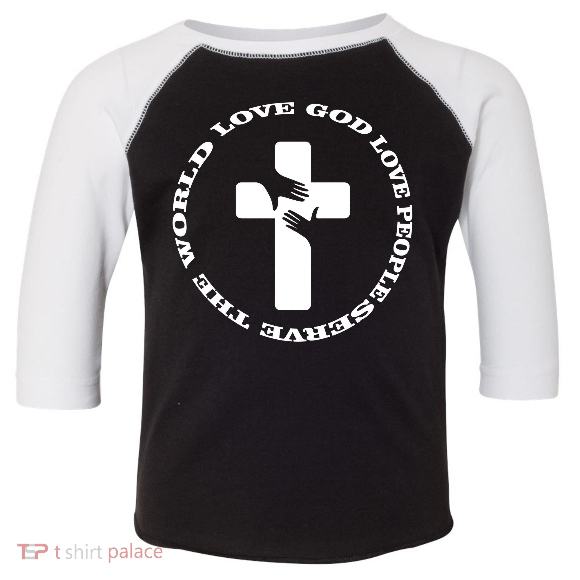 Love God People The World Toddler Fine Jersey T-Shirt