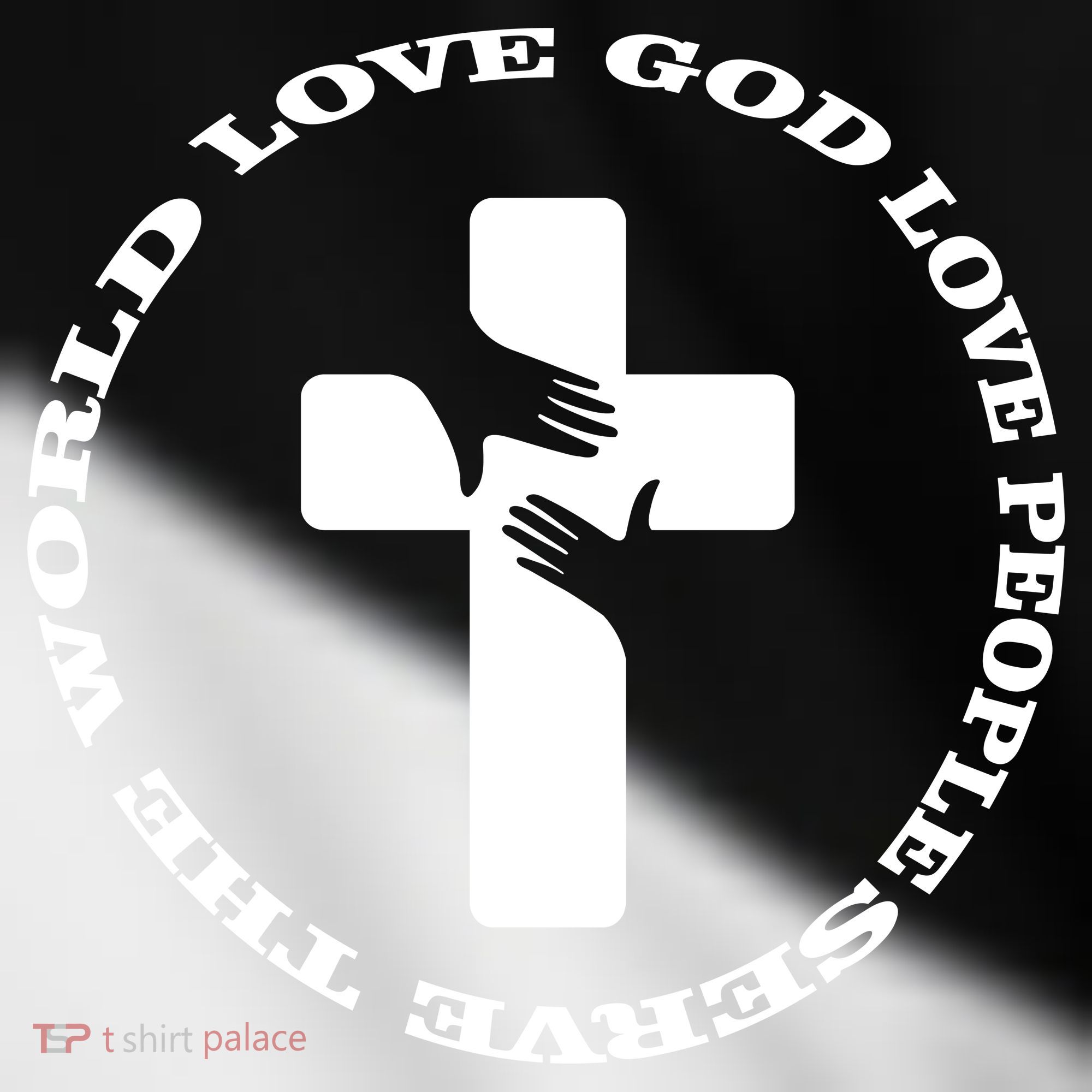 Love God People The World Toddler Fine Jersey T-Shirt