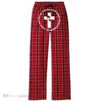 Love God People The World Women's Flannel Plaid Pajama Pants thumb 0