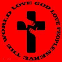 Love God People The World Santa Hat thumb 1